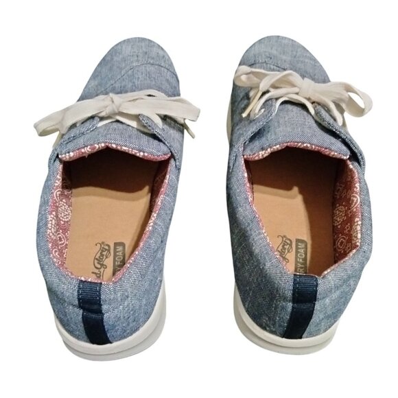 Faded Glory Womens Denim Lightweight Sneakers Memory Foam Insole Size 11 - Picture 5 of 7